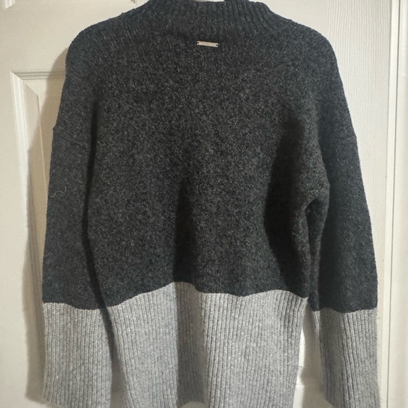 Michael Kors Charcoal and Light Gray Turtleneck Sweater - Picture 3 of 4